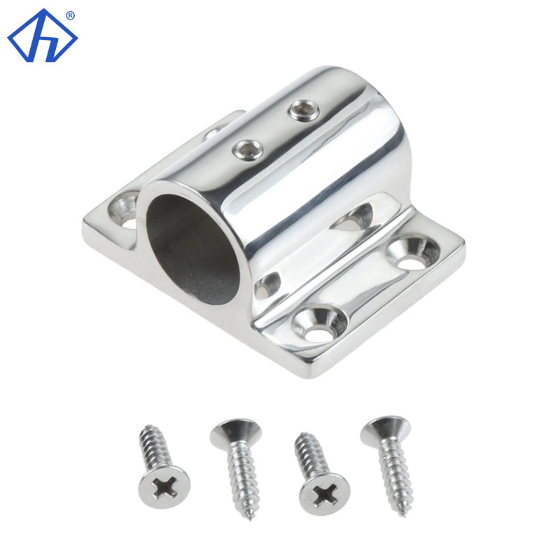 90 Degree Rectangle Stanchion Base for 1inch Tube