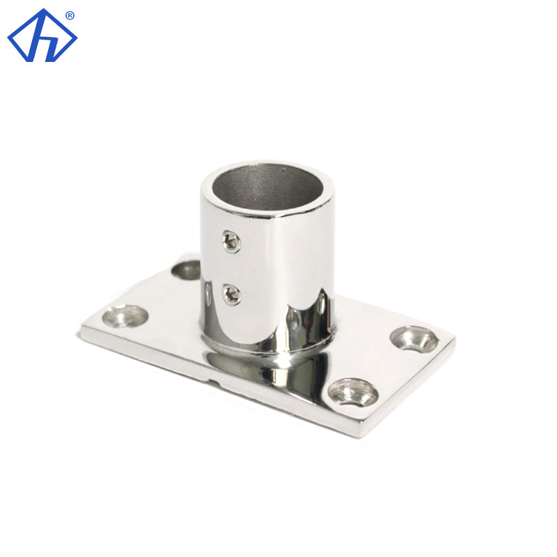 90 Degree Stanchion heavy duty Rail Base Marine Grade Tube Fittings