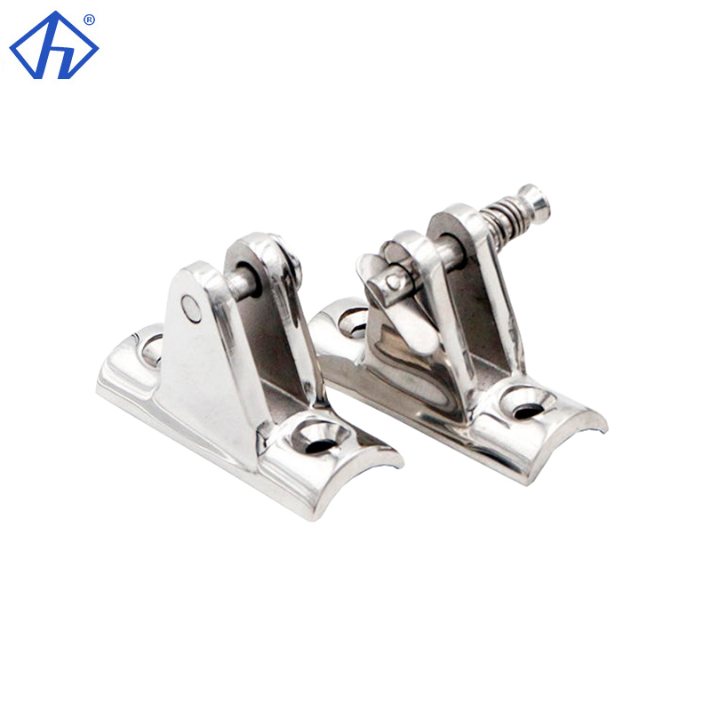 Bimini Top Curved Hinge Handrail fitting