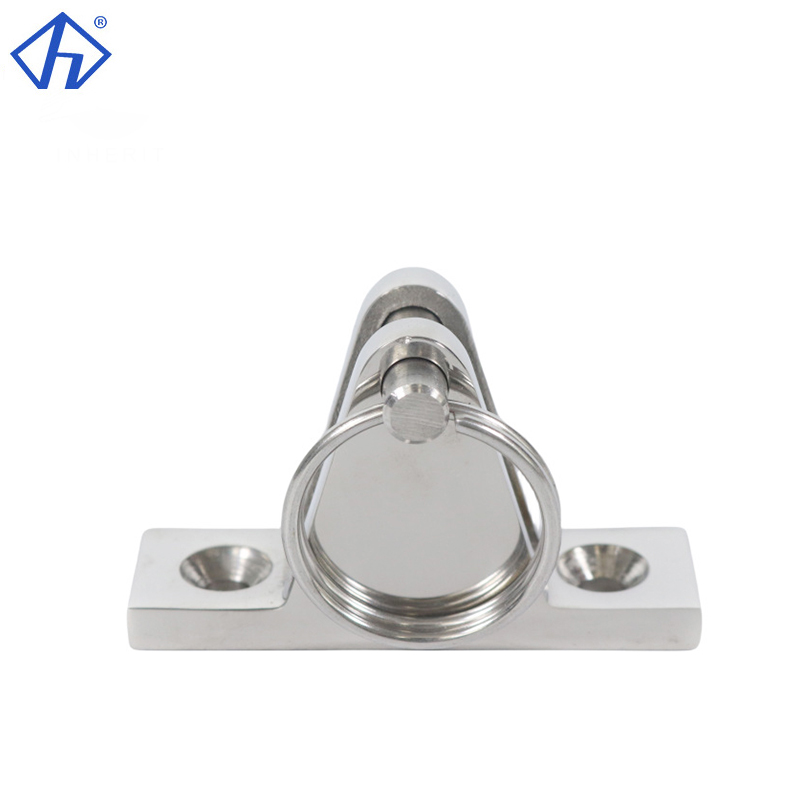 Bimini base deck hinge With Spring Load Pin