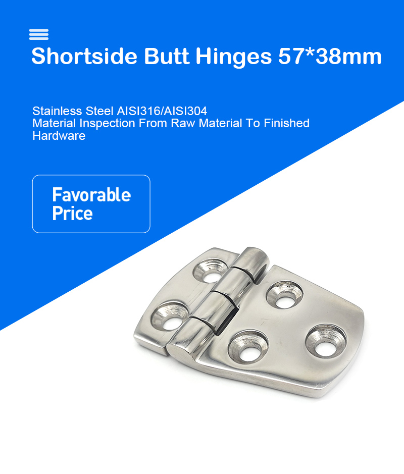 Boat Shortside Door Hinges Heavy Duty Industrial Butt Hinges-Hiever