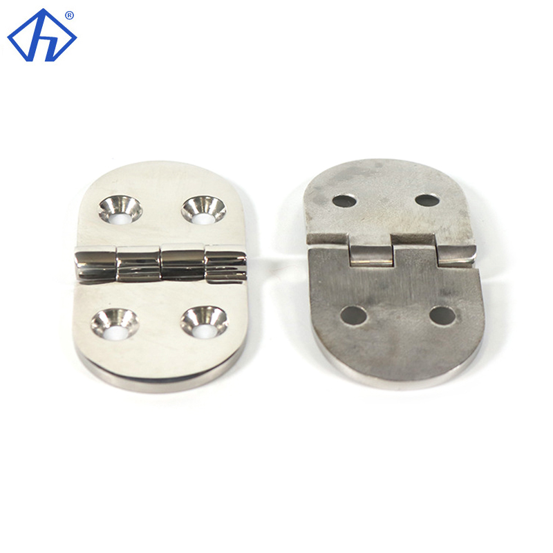Four-Hole Oval Hinge Stainless Steel Boat Flush Mount Hinge Biscuit Hinge