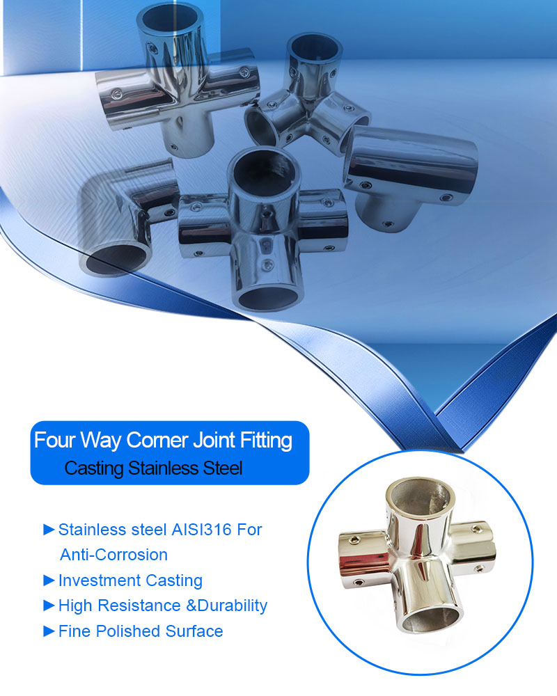 Four Way Corner Joint Marine pipe fittings