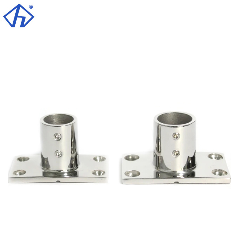 Heavy Duty 90 Degree Rectangle Rail Base for boat