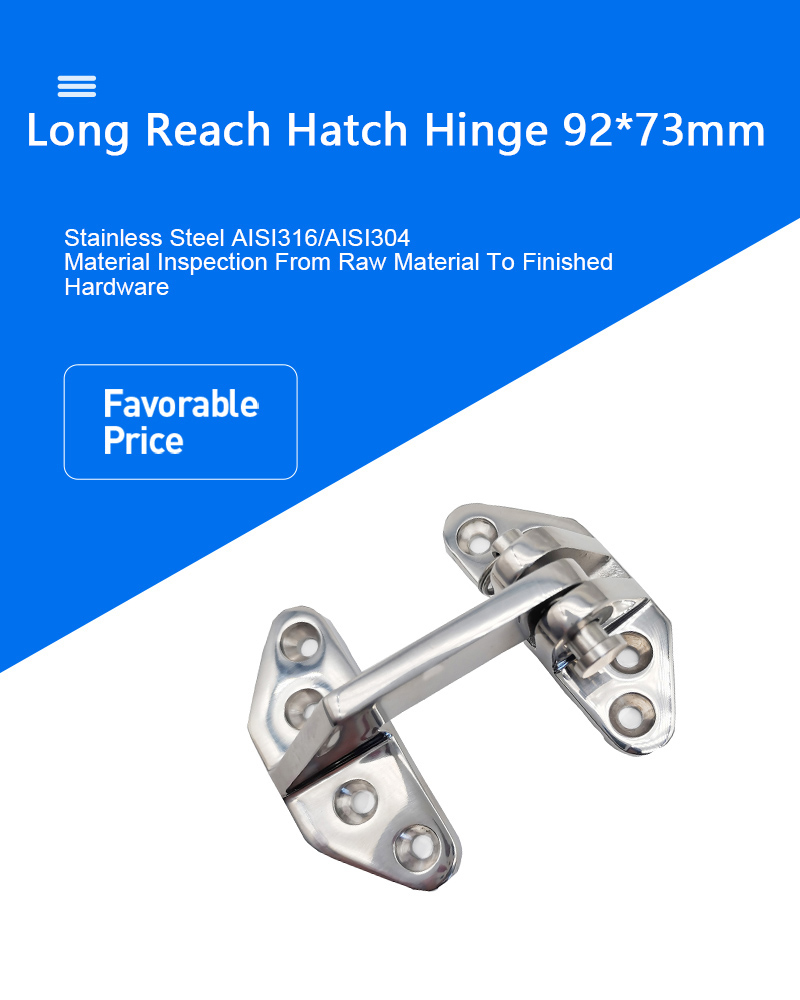 Hiever's Long Reach hatch Hinge Heavy Duty Hinge Boat Hatch Hinge