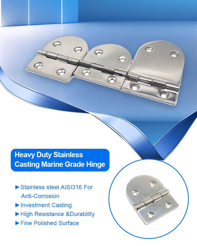 Industrial Heavy Half Round Hinges
