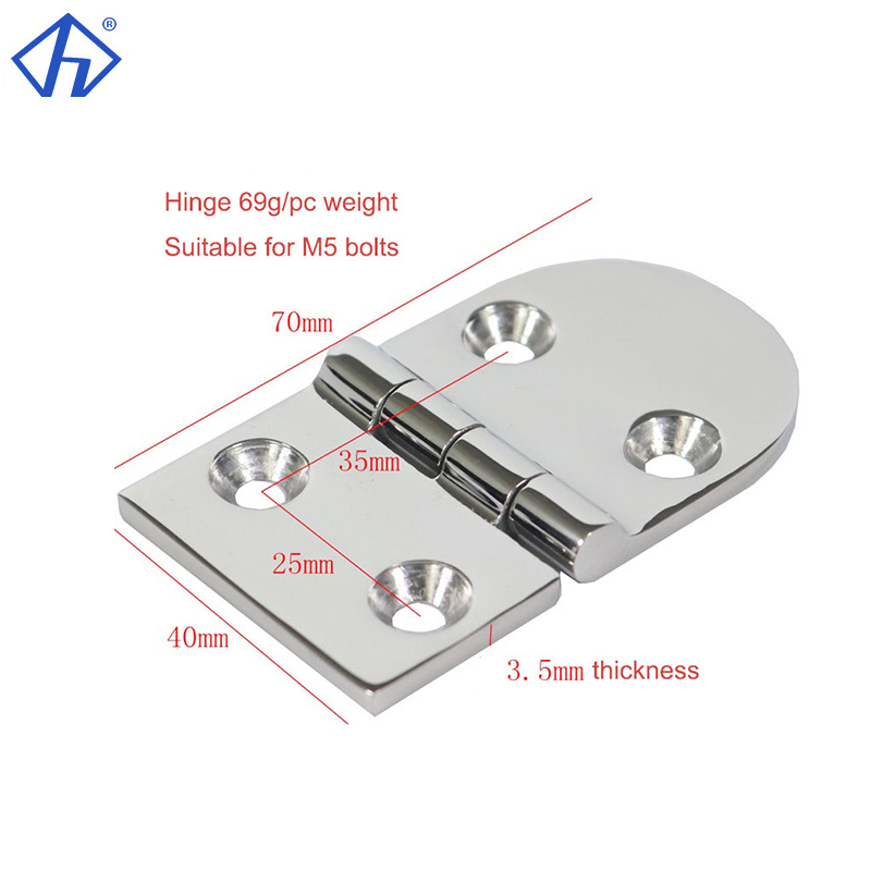Marine Grade Cabinet Door Hinge Stainless Steel Type-U Folding Hinge-Hiever
