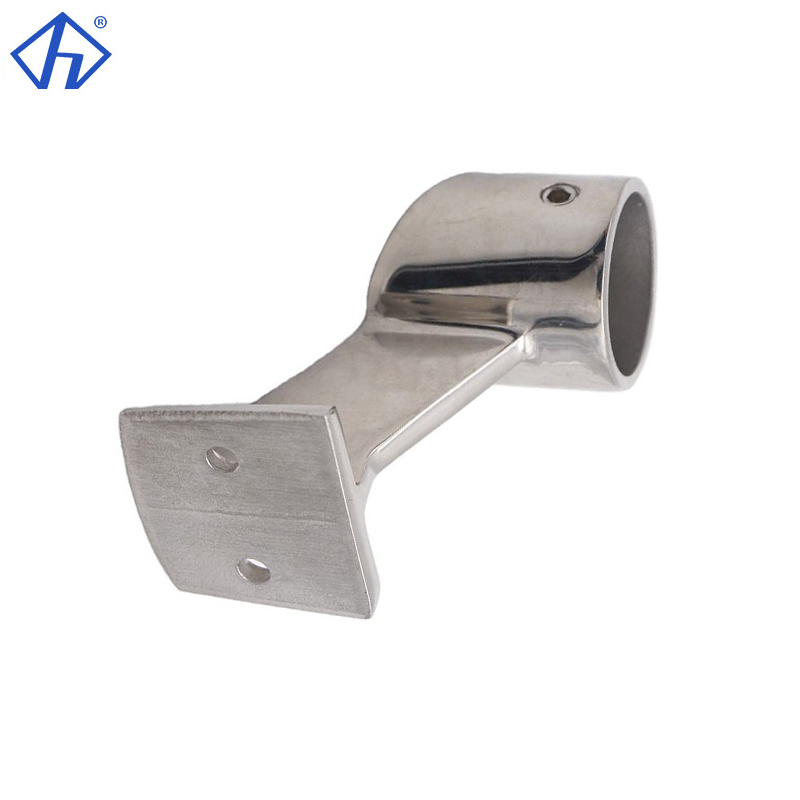 Marine Handrail Center Stanchion Bracket Polished