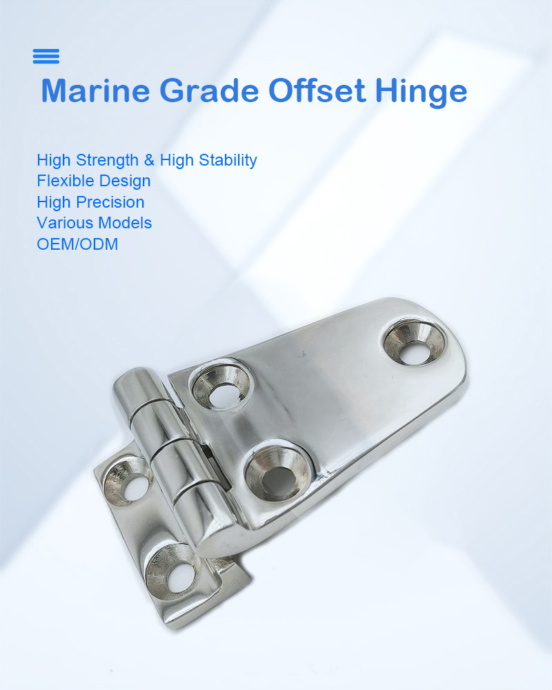Mirror polished door hinge offset hinge