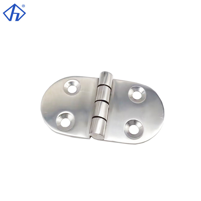 Oval Hinge Four-Hole Oval Hinge Stainless Steel Stamped Hinges Strap Hinge