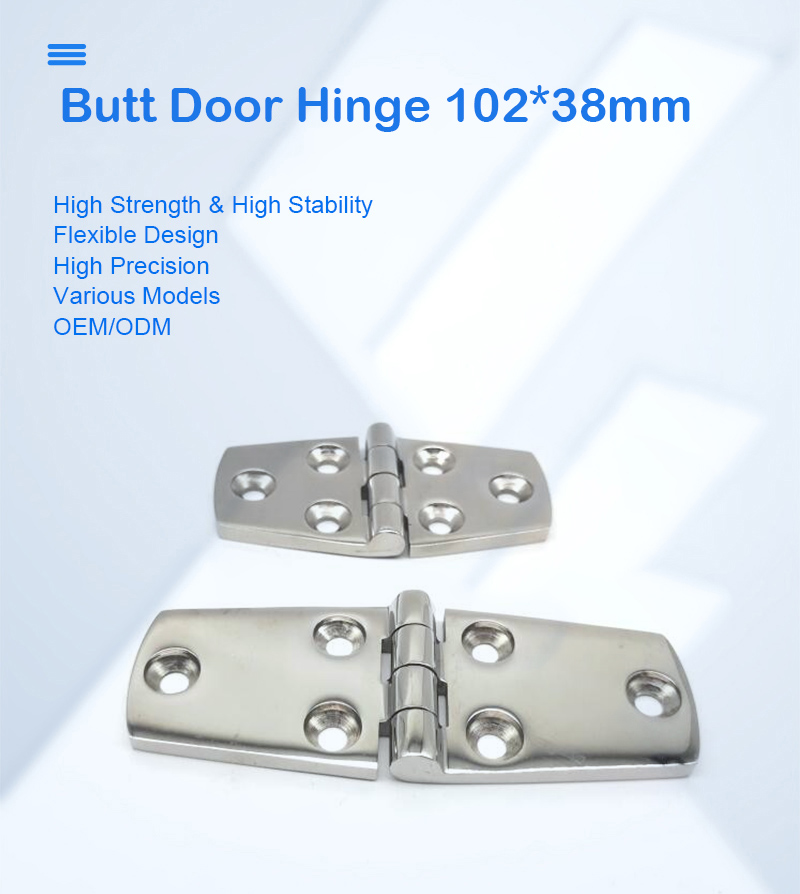 Industrial gate flush hinge SS316 dock hinge