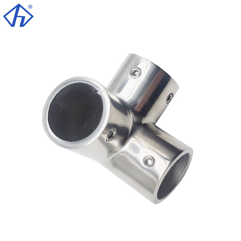 Stainless Polished Three Way Corner