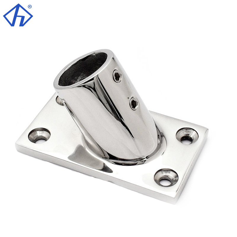 Stainless Steel Rectangular Stanchion Base