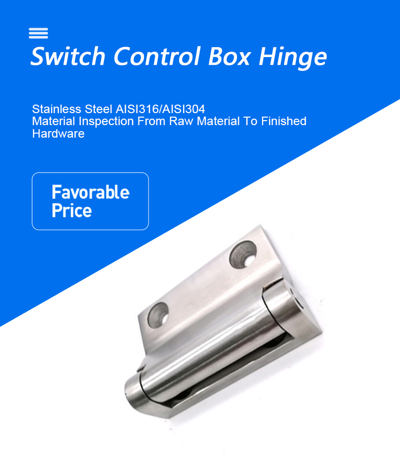 Stainless Steel Car Cabinet Self-Closing Gate Hinges Heavy Duty Switch Control Box Door Hinge Steam Door Hing-Hiever