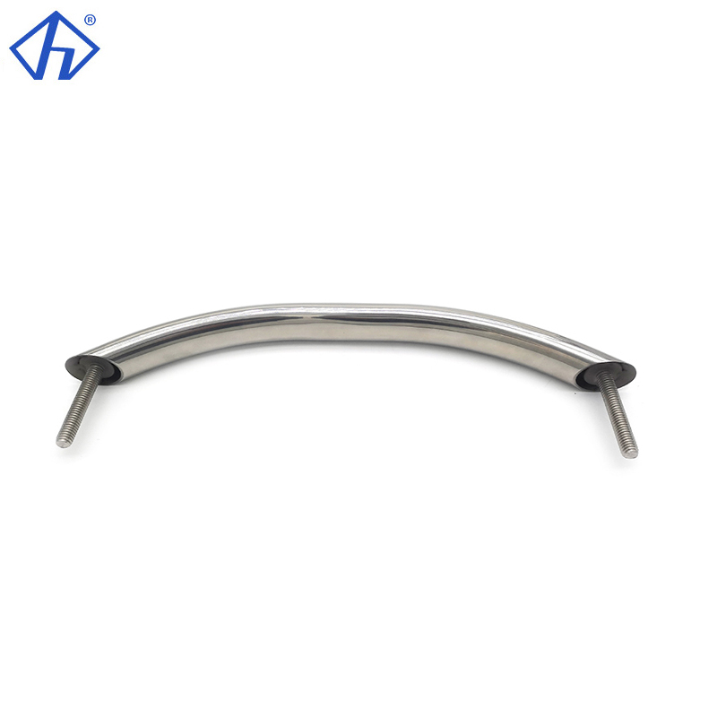 Stainless Stud Mount Handrail Polished