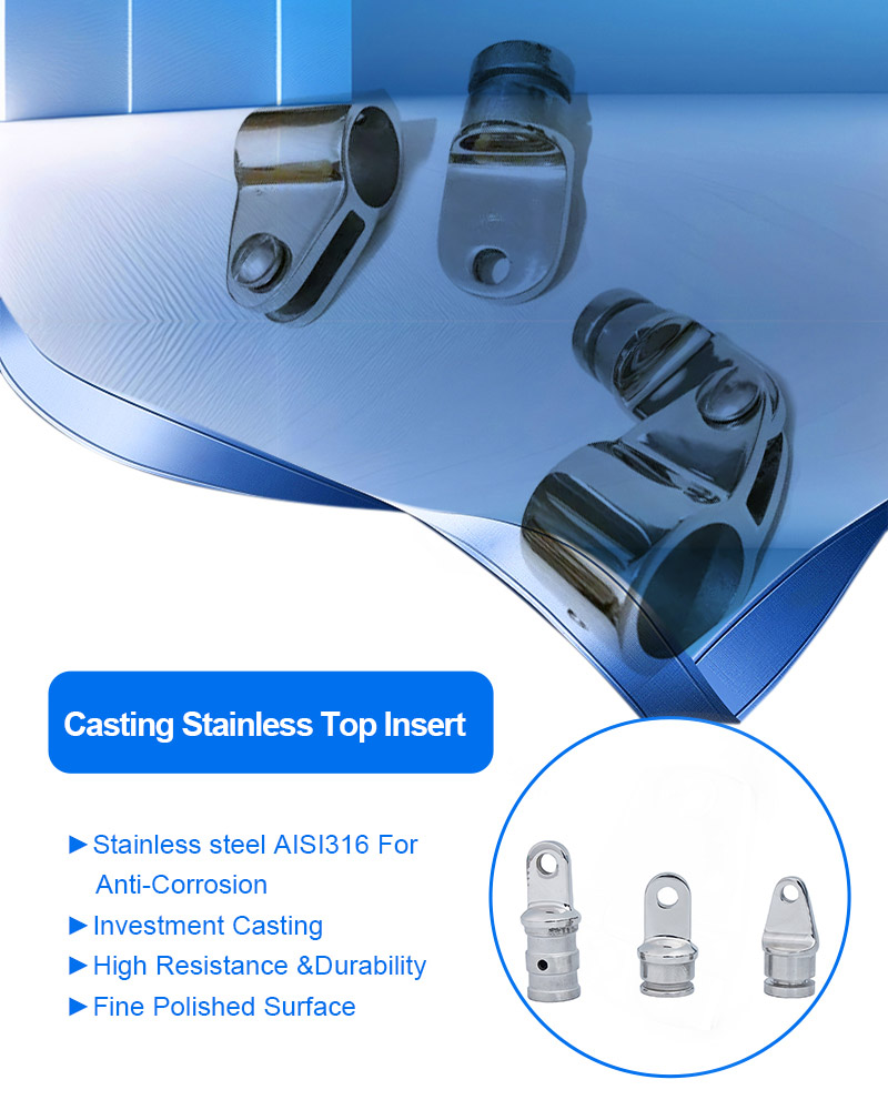 canopy top insert end plug bimini top fittings