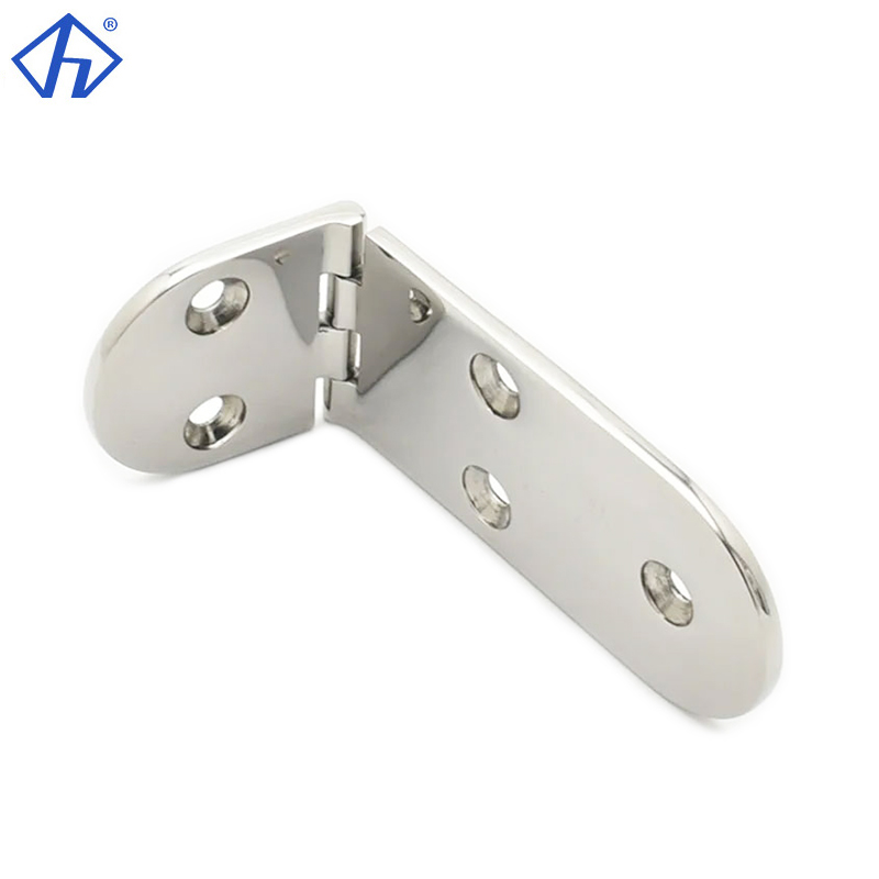 highly polished 316 stainless steel flush hinge