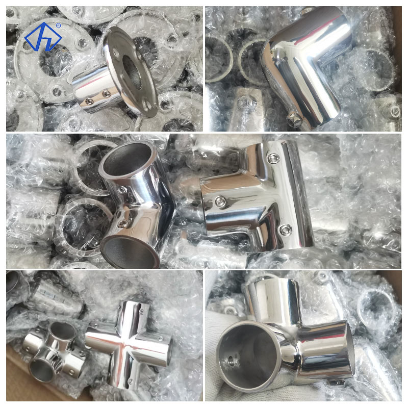 marine bimini hand rail fitting