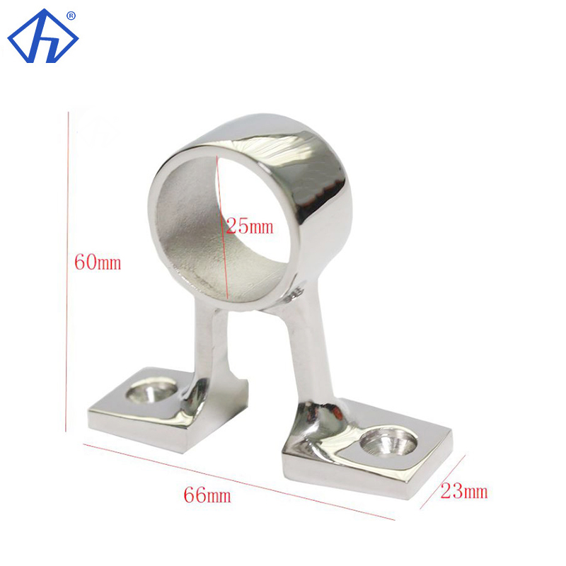 stainless center stanchion for 25mm rail