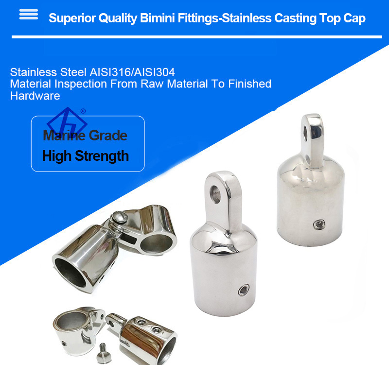 staniless Casting Top Cap canvas top fittings