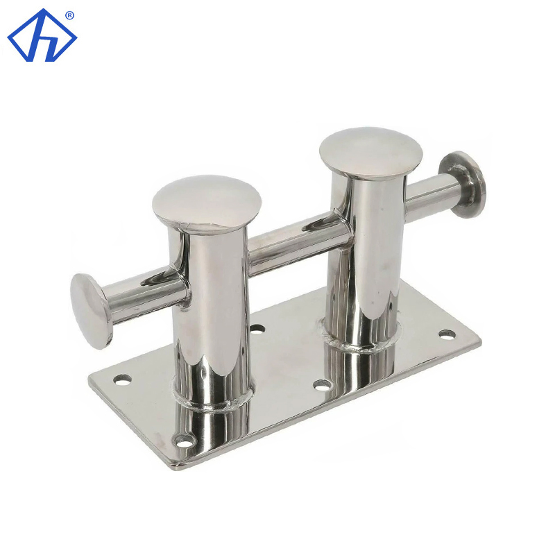 316 Stainless Steel Double Cross Bollard Cleat Bollard Mooring Cleat
