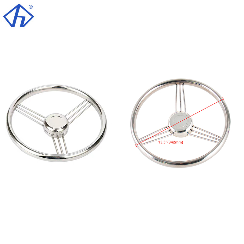 AISI316 Banjo Steering Wheel Wteering Wheel For Yacht Vessel RV Steering Wheel Replace