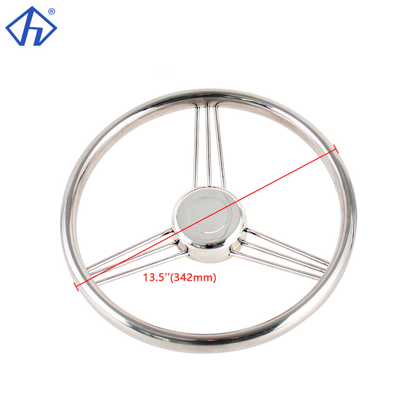 AISI316 Vintage Banjo Steering Wheel Wteering Wheel For Yacht Vessel RV Steering Wheel Replace-Diameter