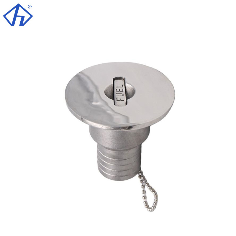 Angled Hose Deck Filler Drain Plug Straight Fuel Water Deck Fill For Boat