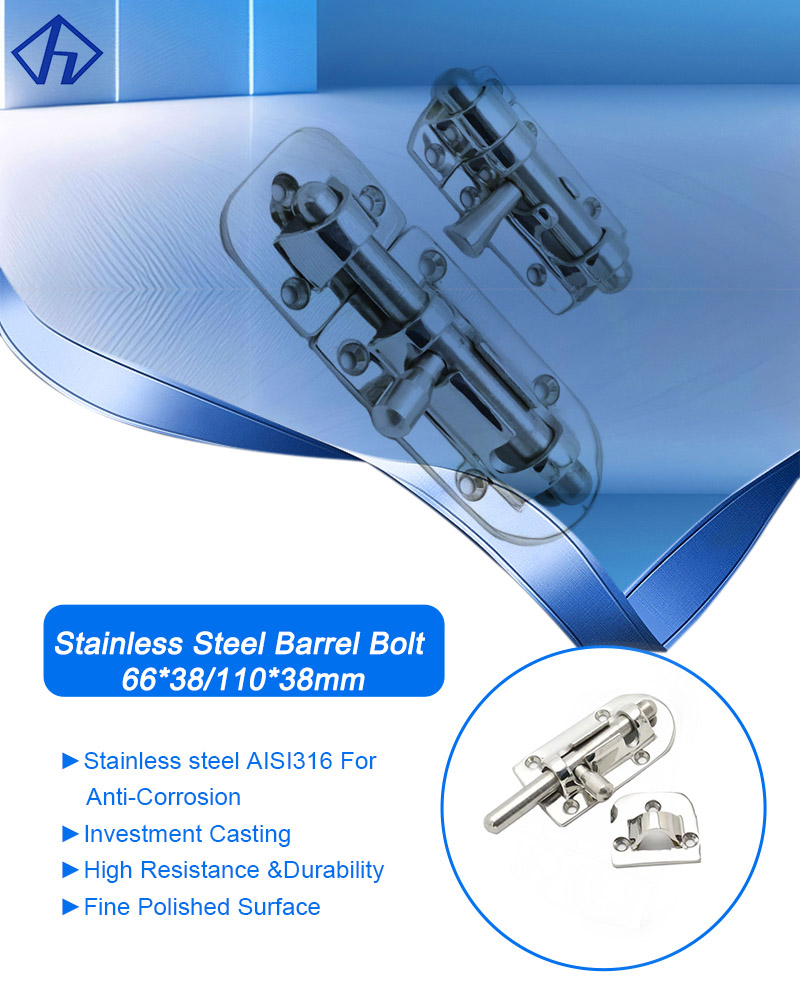 Barrel Bolt marine stainless