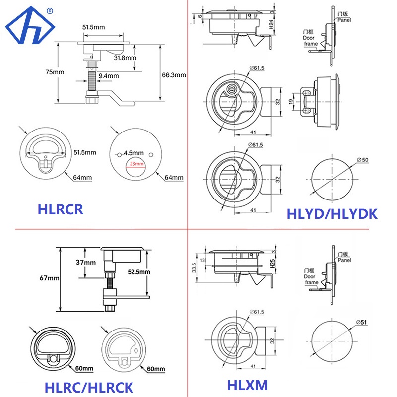 Boat round latch stainless