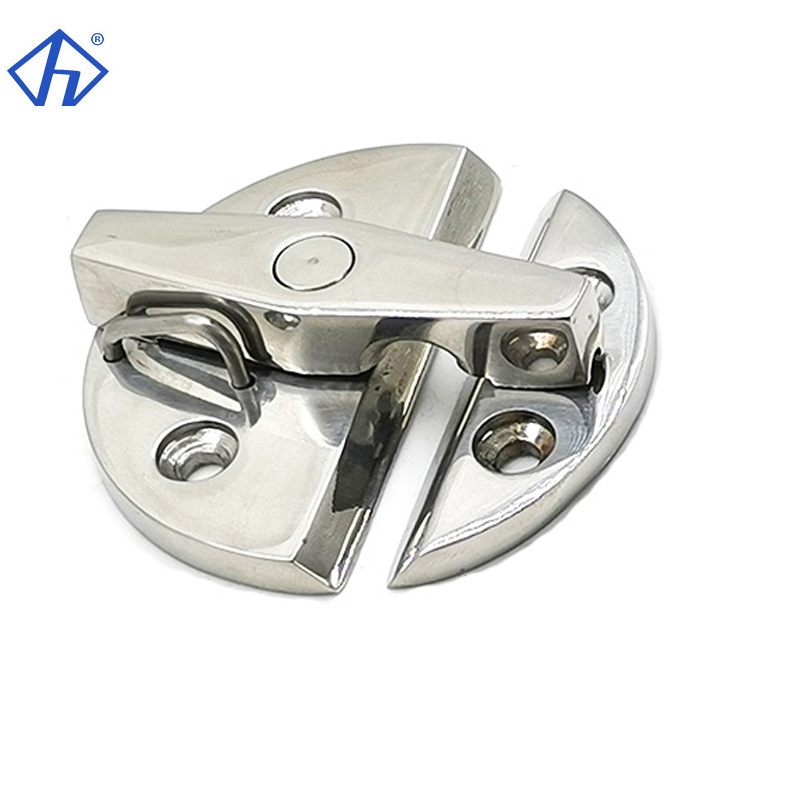 Casted Door Hinge Door Hasp Lock Stainless Polished Round Door Button