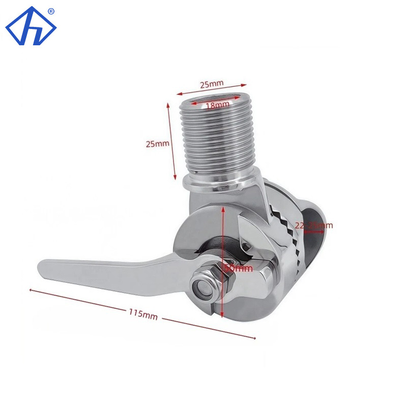 Casting Boat Ratchet Antenna Clamp Mount