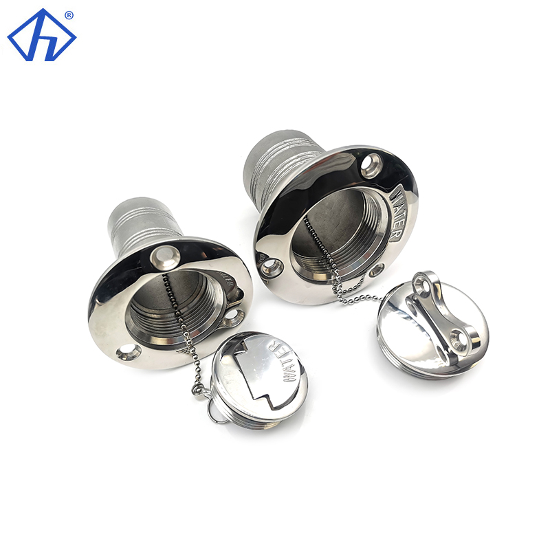 Deck Fill Stainless Steel Deck Fill With Key Boat Yacht Deck Filler