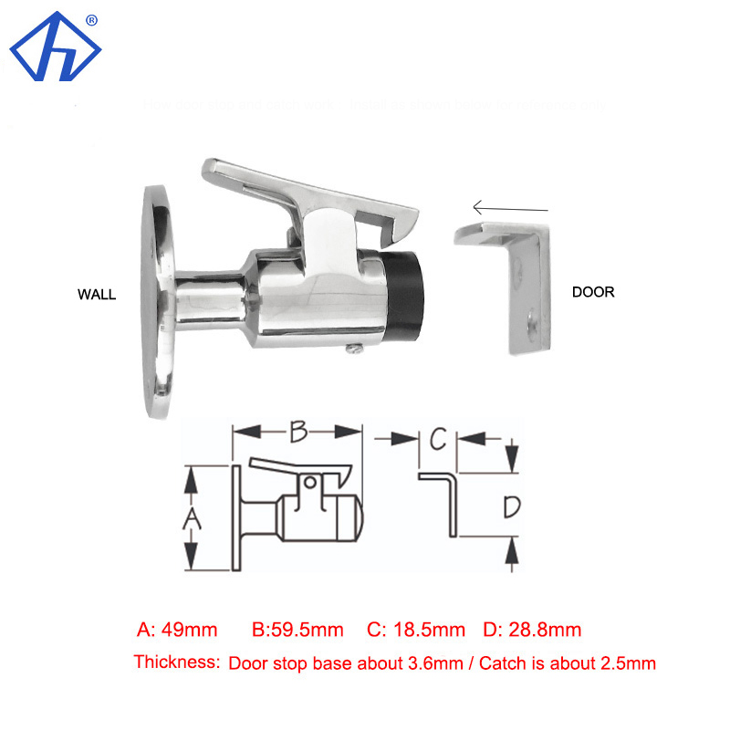 Door Stop Holder Floor Knob