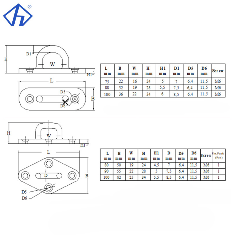 Eye Plate Deck Ceiling Hook