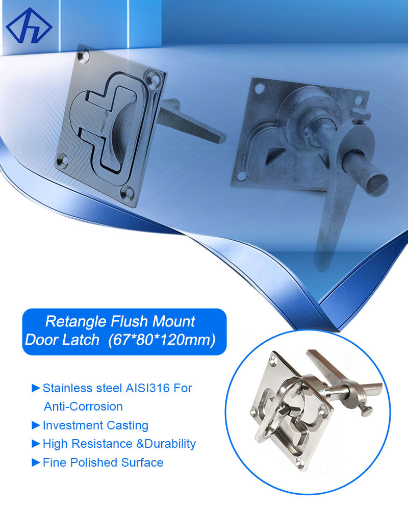 Flush Mount Door Latch Locking Fittings