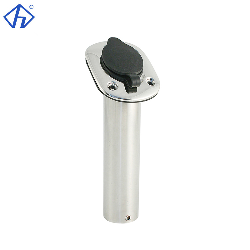 Flush Mount Fishing Rod Holder With Rubber Cap