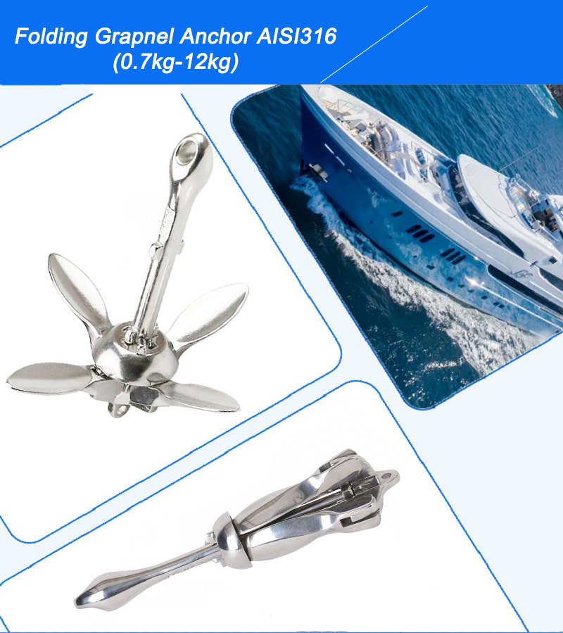 Foldable Anchor for Boat Kayak Yacht