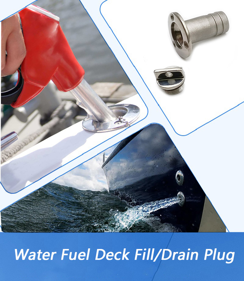 Heavy Duty Water Fuel Deck Fill Boat Drain Plug Thru Hull Marine Garboard Drain Plug Produced By Hiever