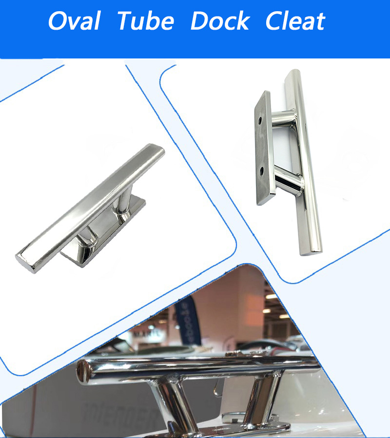 Hiever's Heavy Duty Oval Tube Dock Cleat Open Base Dock Cleat With Oval Tube