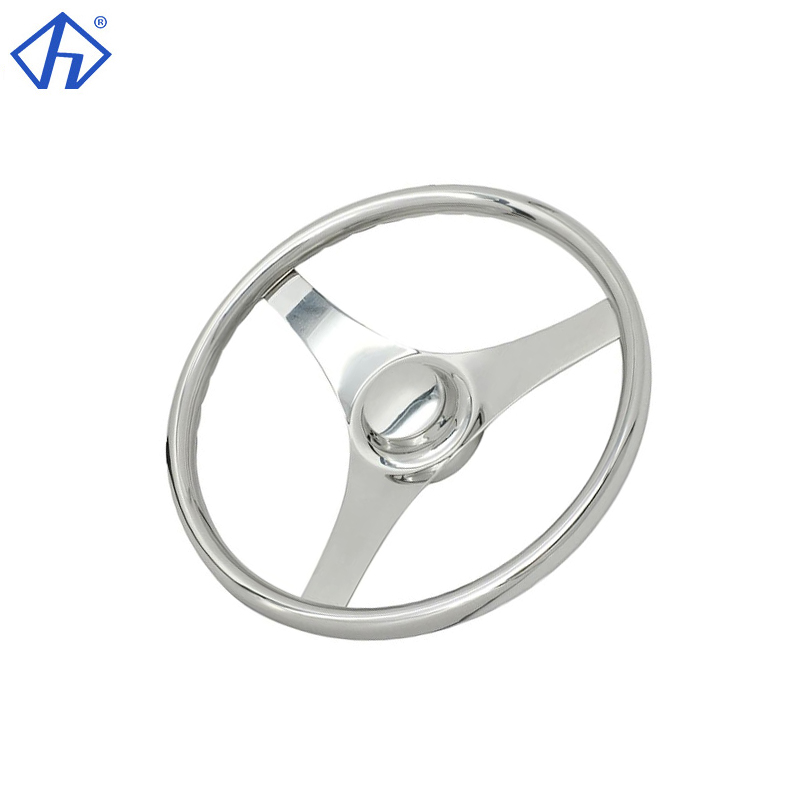 Hiever's Stainless Steel 316 Comfort Grip Boat Steering Wheel Steering Wheels Marine Hardware