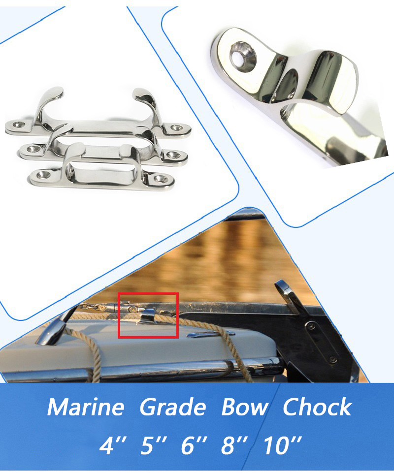 Hiever's Straight Chock Hardware Fittings Mooring Pile Bow Chock High Quality Cleat
