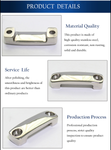 Hiever's Webbing Bridge Track Mount Kayak Webbing Bridge Stainless Steel Marine Tie Down Strap