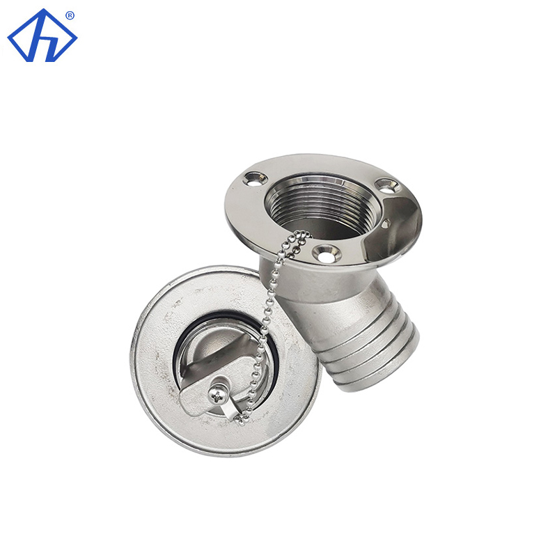 Keyless Angled Hose 30 Degree Deck Fill Cast Water Fuel Deck Filler