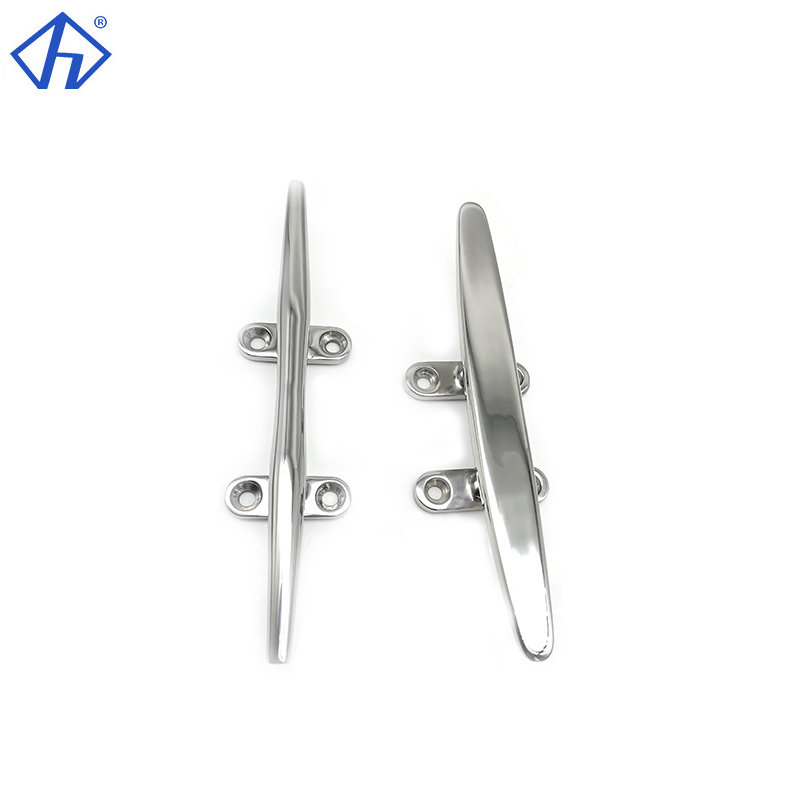 Low Flat Cleat Open Base Flat Top Low Cleat For Boat SS316 Cleat Open Base Cleat