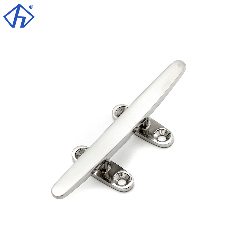 Low Flat Cleat Open Base Flat Top Low Cleat For Boat SS316 Cleat