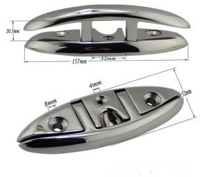 _MARINE_GRADE_BOAT_FLIP_UP_FOLDING_PULL_UP_CLEAT_DOCK_DECK_MARINE_HARDWARE_LINE_ROPE_CLEAT DRAWING