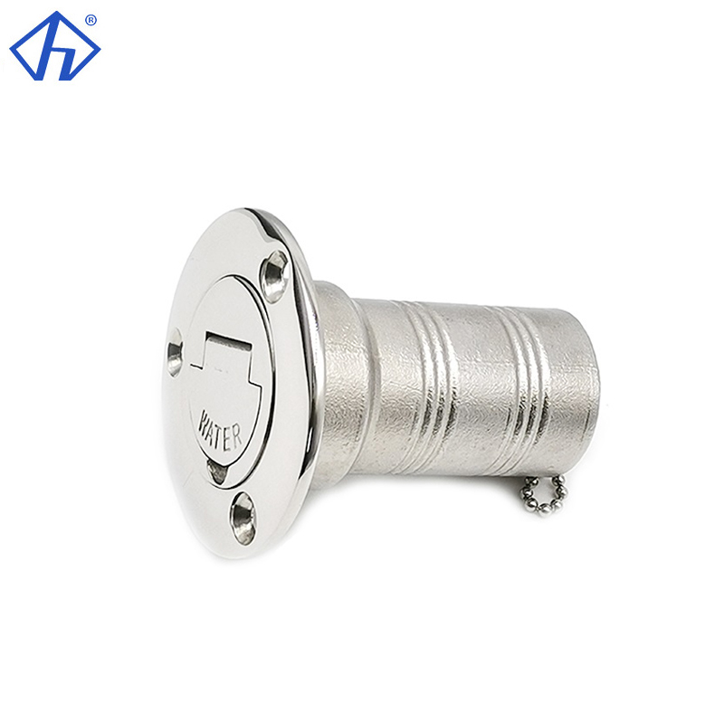 Marine Boat Deck Fill SS316 Diesel Fuel Tank Deck Fill Filler With Keyless Cap-Water