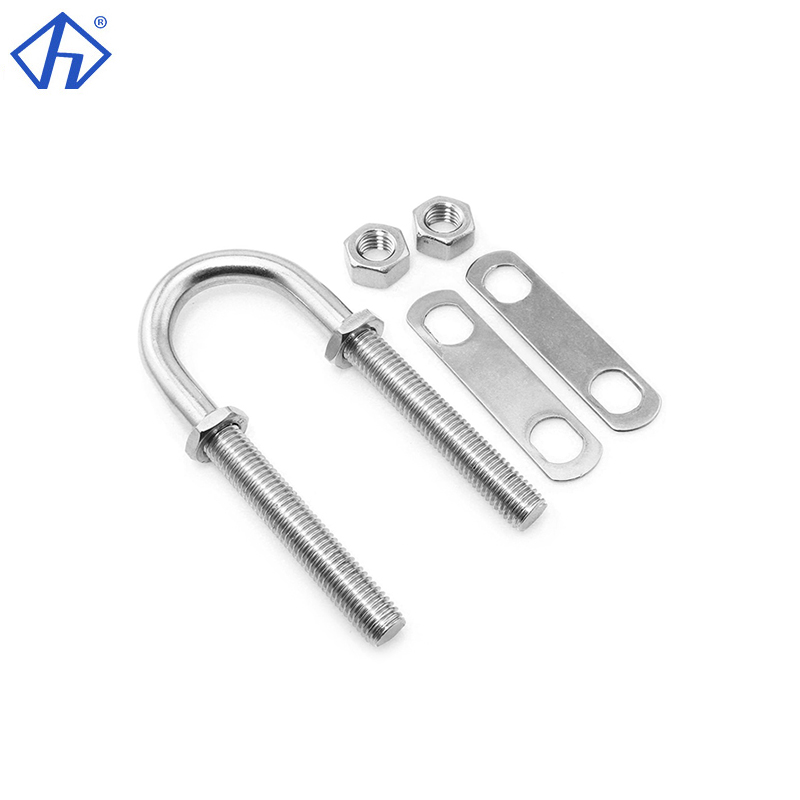 Marine Boat U Bolt Two Counter Plates With Hex Nuts
