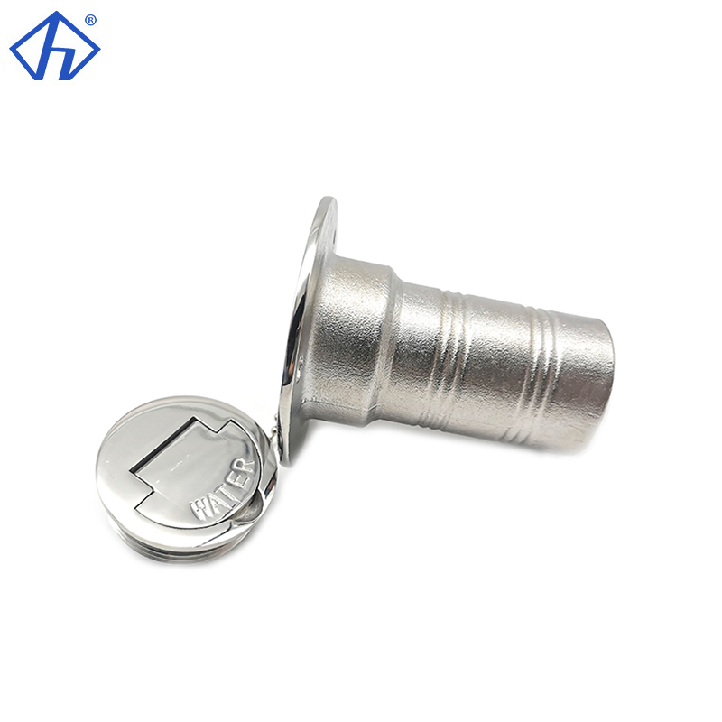 Marine Deck Fill SS316 Diesel Fuel Tank Deck Fill Filler With Keyless Cap